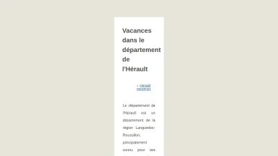 Hérault Vacances